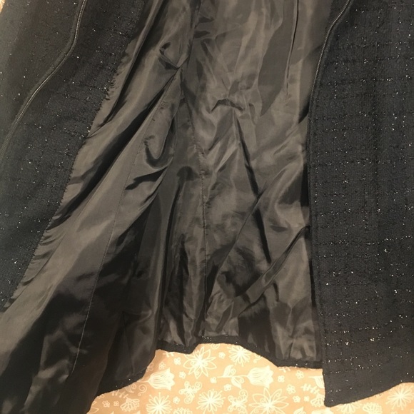Sag Harbor Size 14 Sparkly Black Zipped Blazer - Picture 6 of 8